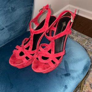 BCBG Red Velvet Heels